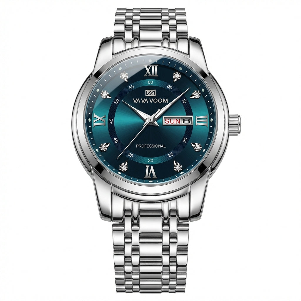 Professional Day-Date Luxe - Prata Azul