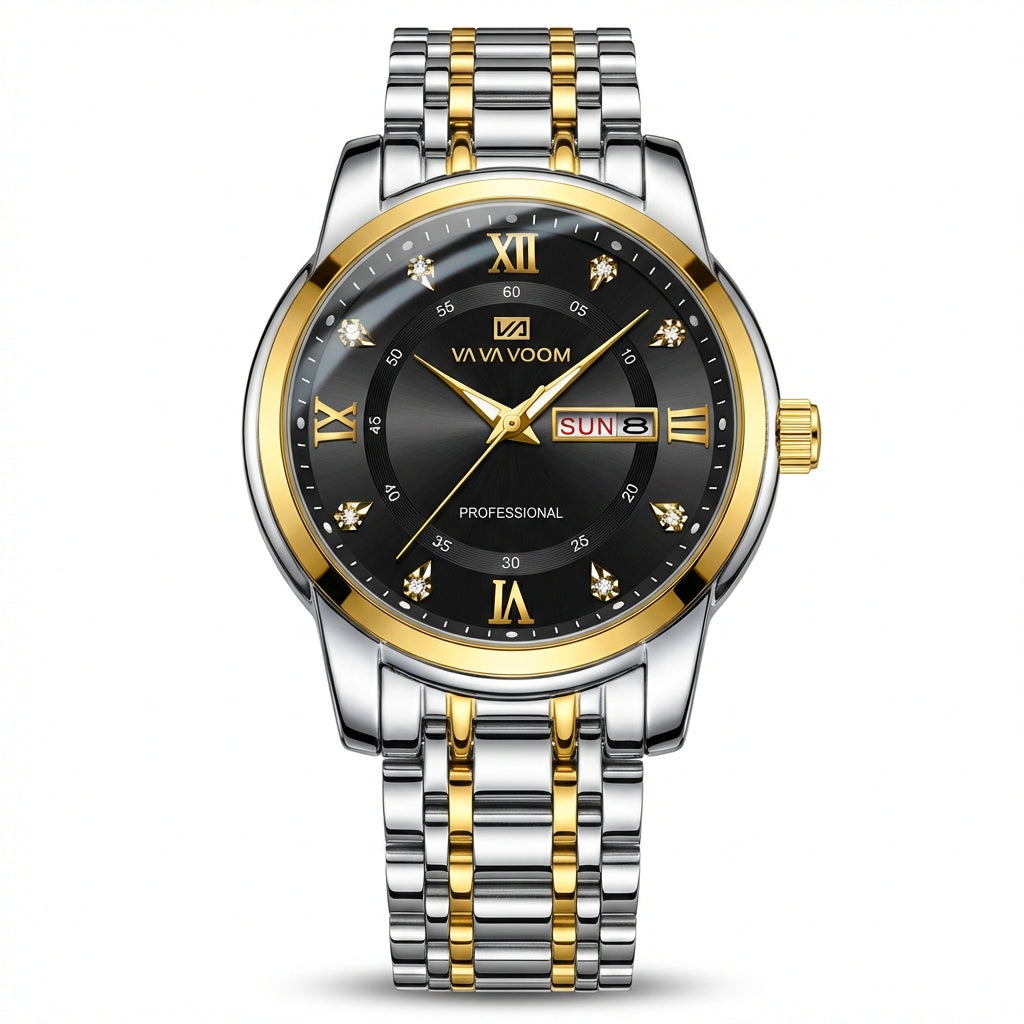 Professional Day-Date Luxe - Two-Tone Preto