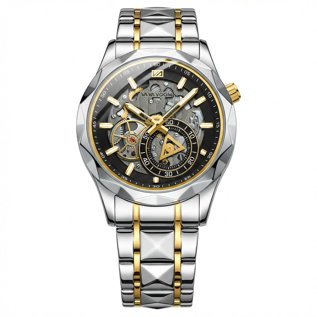 Skeleton Faceted - Two-Tone Preto