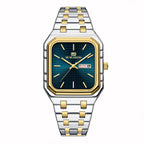 Square Day-Date - Two-Tone Azul