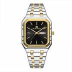 Square Day-Date - Two-Tone Preto